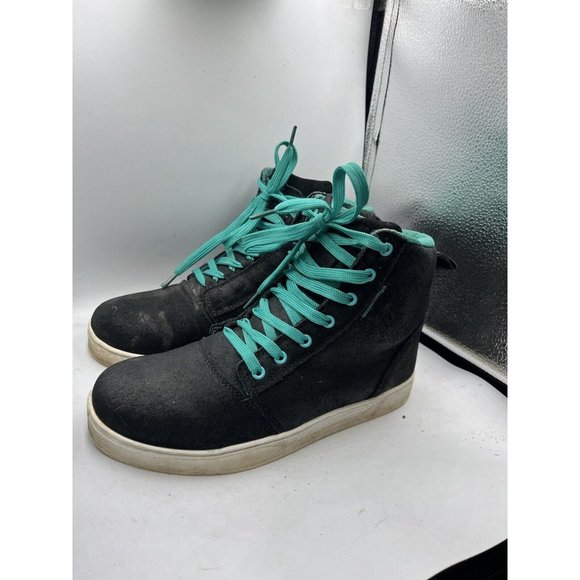 Speed and Strength Womens Black Nine Moto Motorcycle Riding Boots Sz 9 Mens‎ 7.5 - Picture 2 of 7